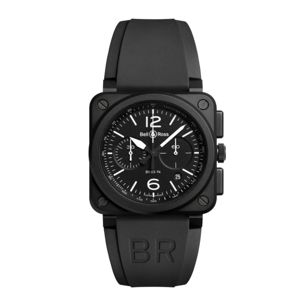 Bell & Ross BR-03 クロノ ブラック マット BR0394-BL-CE