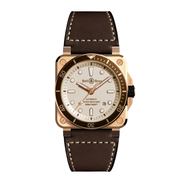 Bell & Ross BR-03 ダイバー ホワイト ブロンズ BR0392-D-WH-BR/SCA