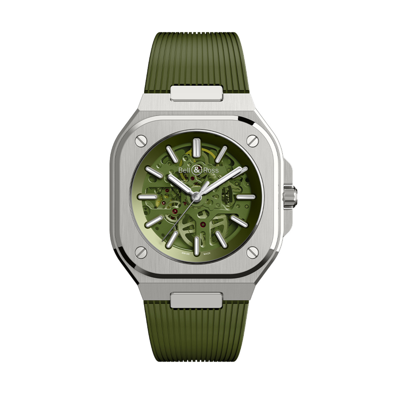 Bell & Ross BR-05 スケルトン グリーン BR05A-GN-SKST/SRB