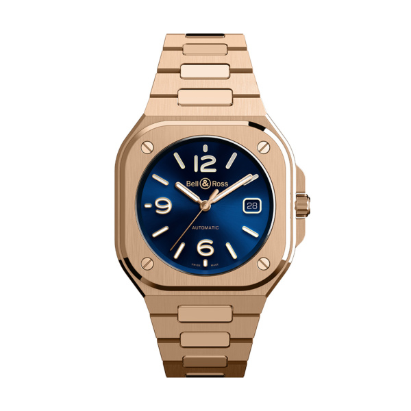 Bell & Ross BR-05 ブルー ゴールド BR05A-BLU-PG/SPG