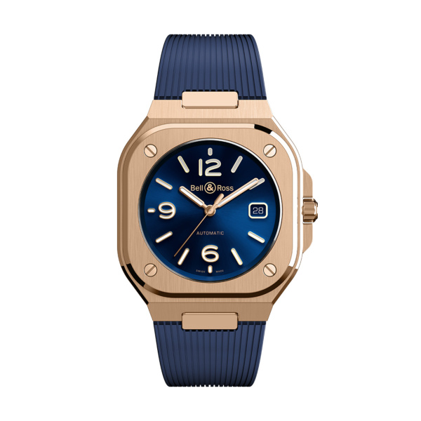 Bell & Ross BR-05 ブルー ゴールド BR05A-BLU-PG/SRB