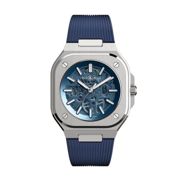 Bell & Ross BR-05 スケルトン ブルー BR05A-BLU-SKST/SRB