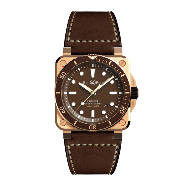 Bell & Ross BR-03 ダイバー ブラウン ブロンズ BR0392-D-BR-BR/SCA
