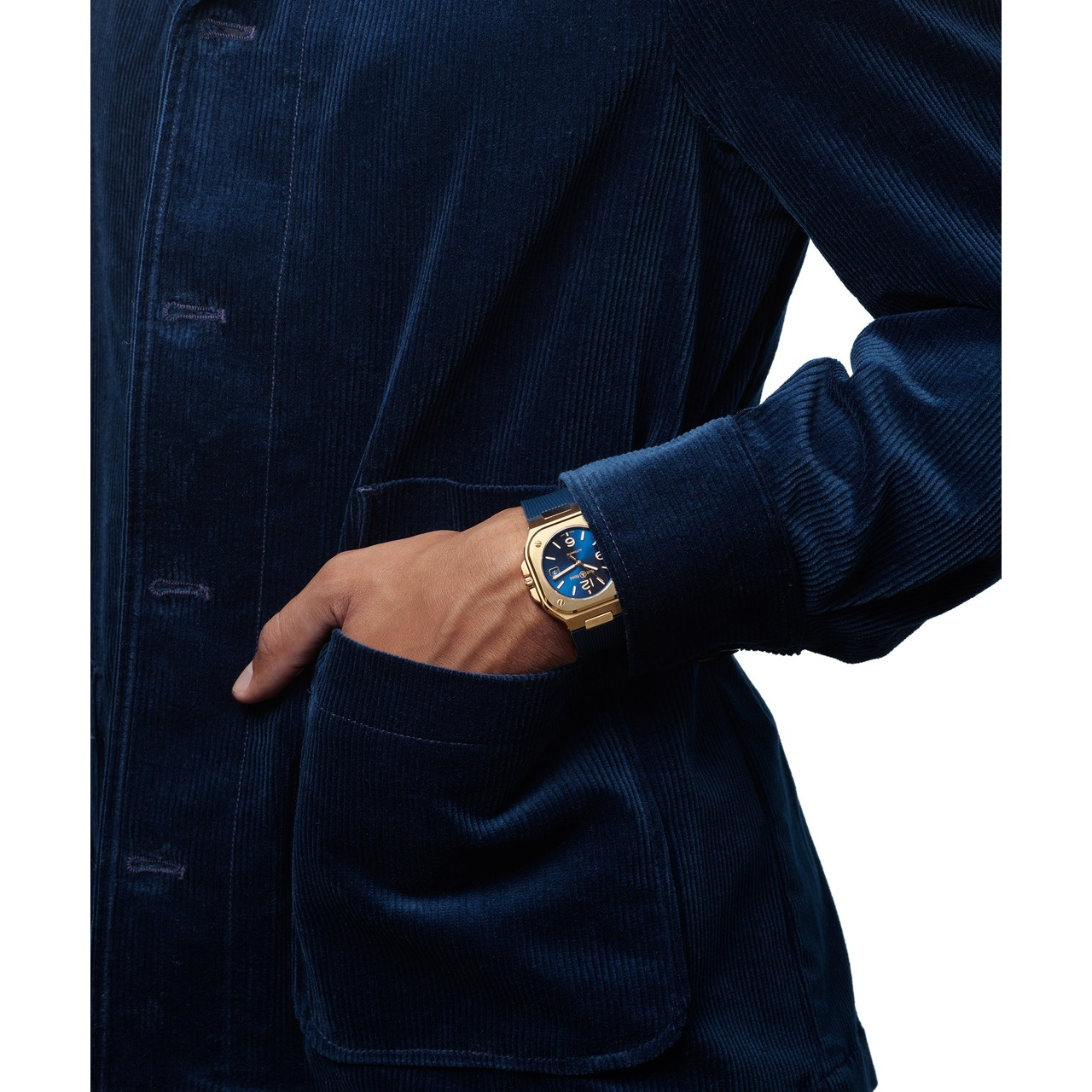 Bell & Ross BR-05 ブルー ゴールド BR05A-BLU-PG/SPG