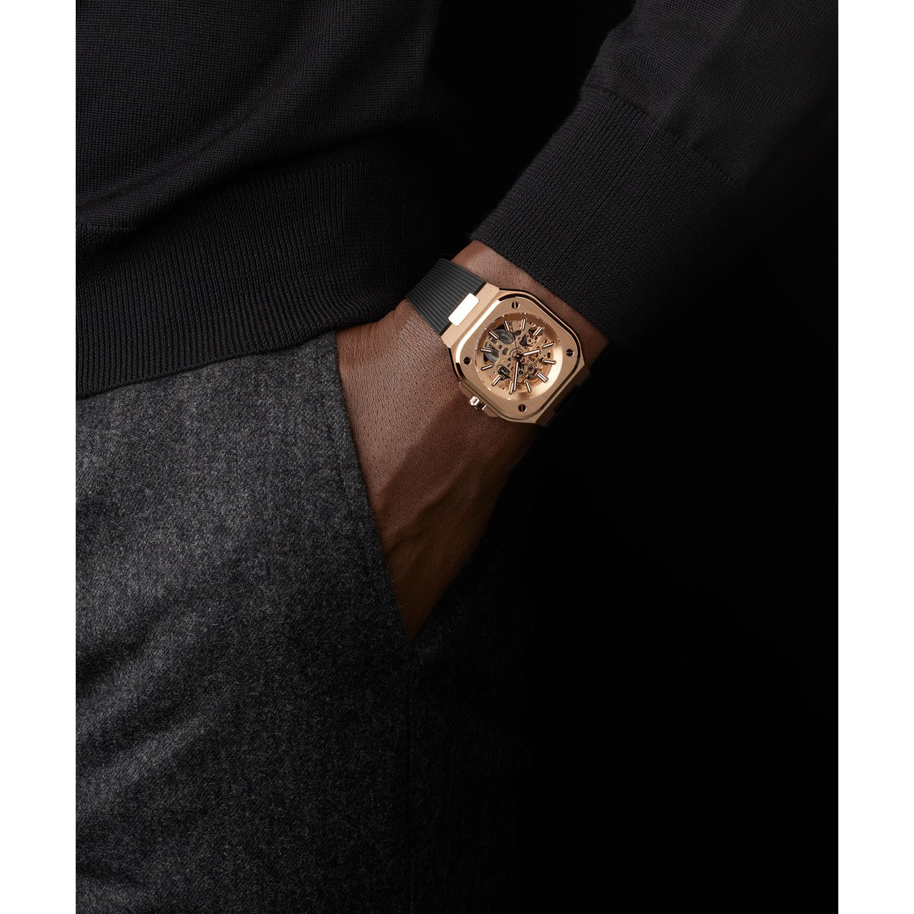 Bell & Ross BR-05 スケルトン ゴールド BR05A-PG-SK-PG/SRB