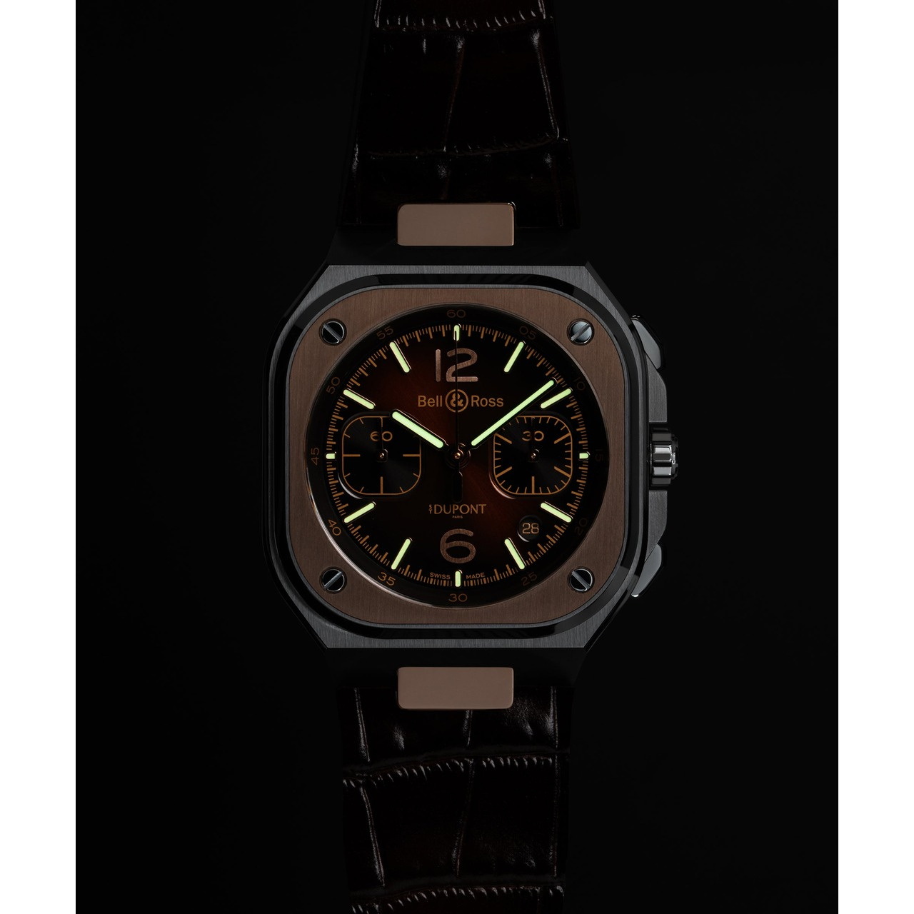 Bell & Ross BR-05 クロノ S.T. デュポン BR05C-STD-STPG/SCA