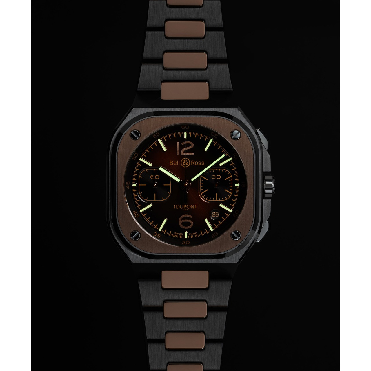 Bell & Ross BR-05 クロノ S.T. デュポン BR05C-STD-STPG/SSG