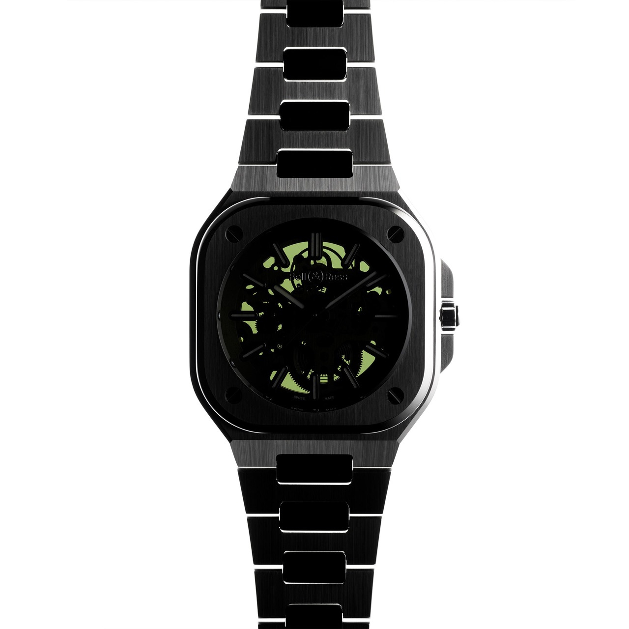Bell & Ross BR-05 スケルトン グリーン BR05A-GN-SKST/SRB