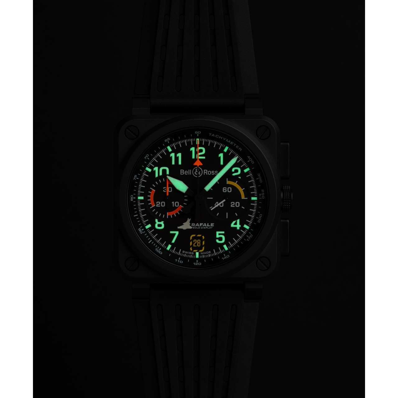 Bell & Ross BR-03 クロノ ディスプレイ ラファール・ソロ・ディスプレイ BR0394-RSD-CE/SRB