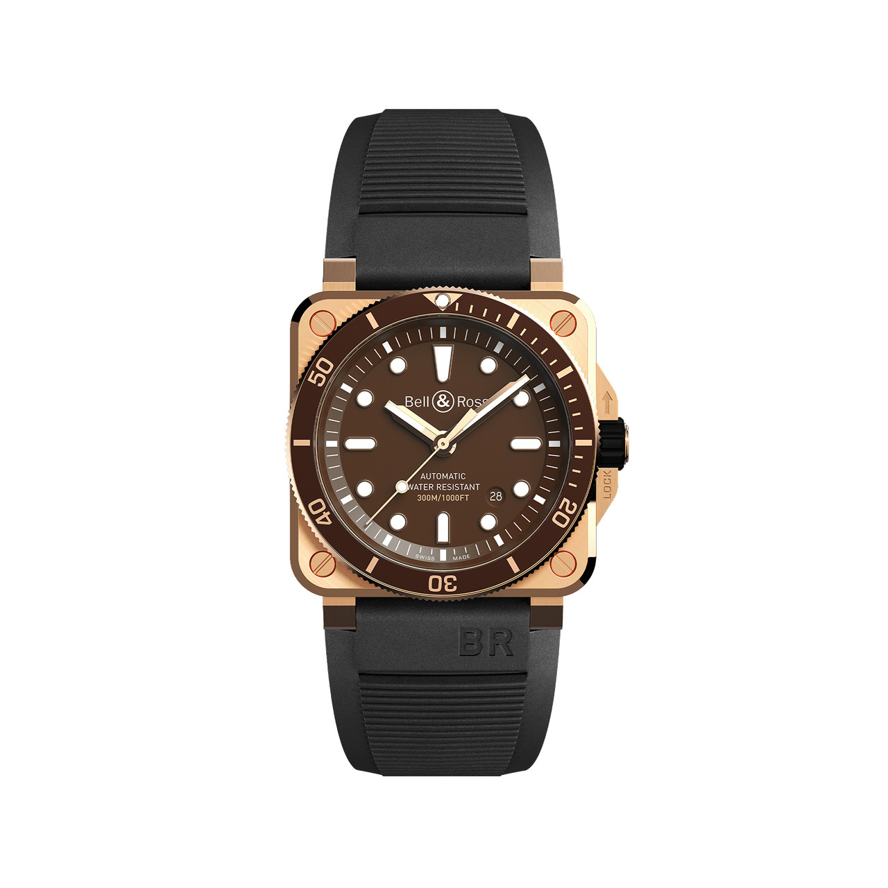 Bell & Ross BR-03 ダイバー ブラウン ブロンズ BR0392-D-BR-BR/SCA