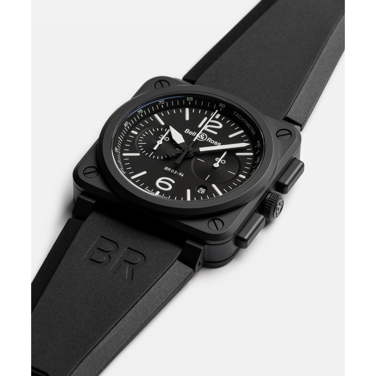 Bell & Ross BR-03 クロノ ブラック マット BR0394-BL-CE