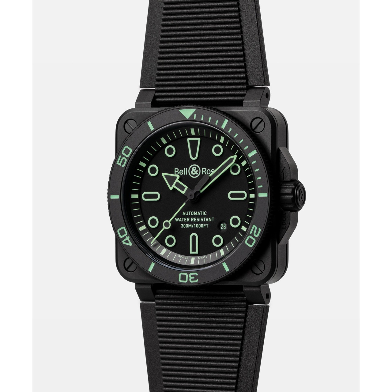 Bell & Ross BR-03 ダイバー ラム アウトライン BR03A-D-OL-CE/SRB
