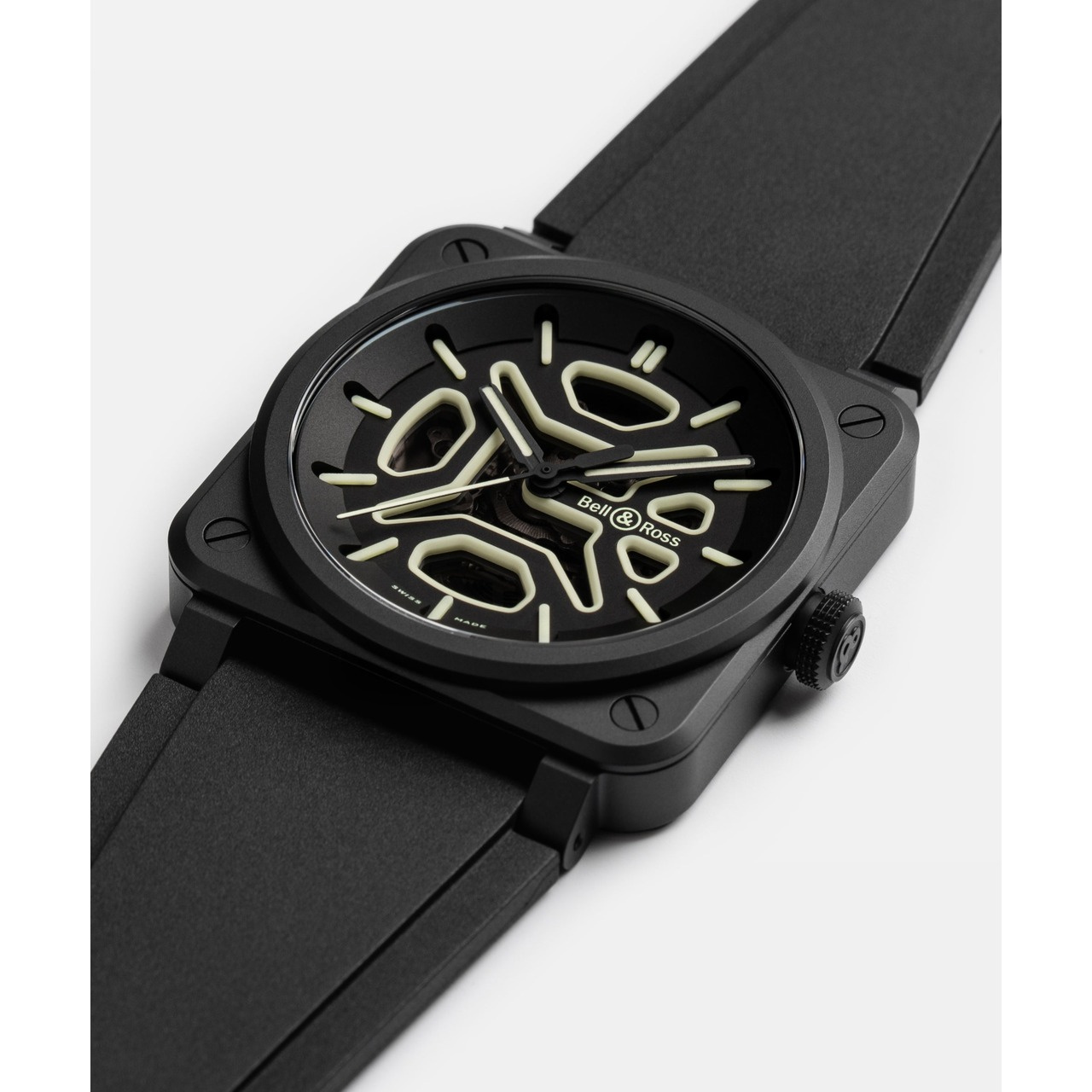 Bell & Ross BR-03 スケルトン ラム セラミック BR03A-LM-SKCE/SRB