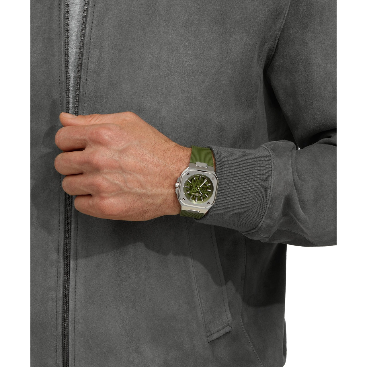 Bell & Ross BR-05 スケルトン グリーン BR05A-GN-SKST/SRB