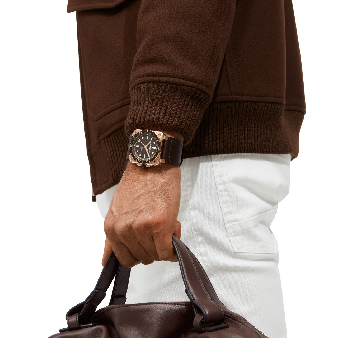 Bell & Ross BR-03 ダイバー ブラウン ブロンズ BR0392-D-BR-BR/SCA