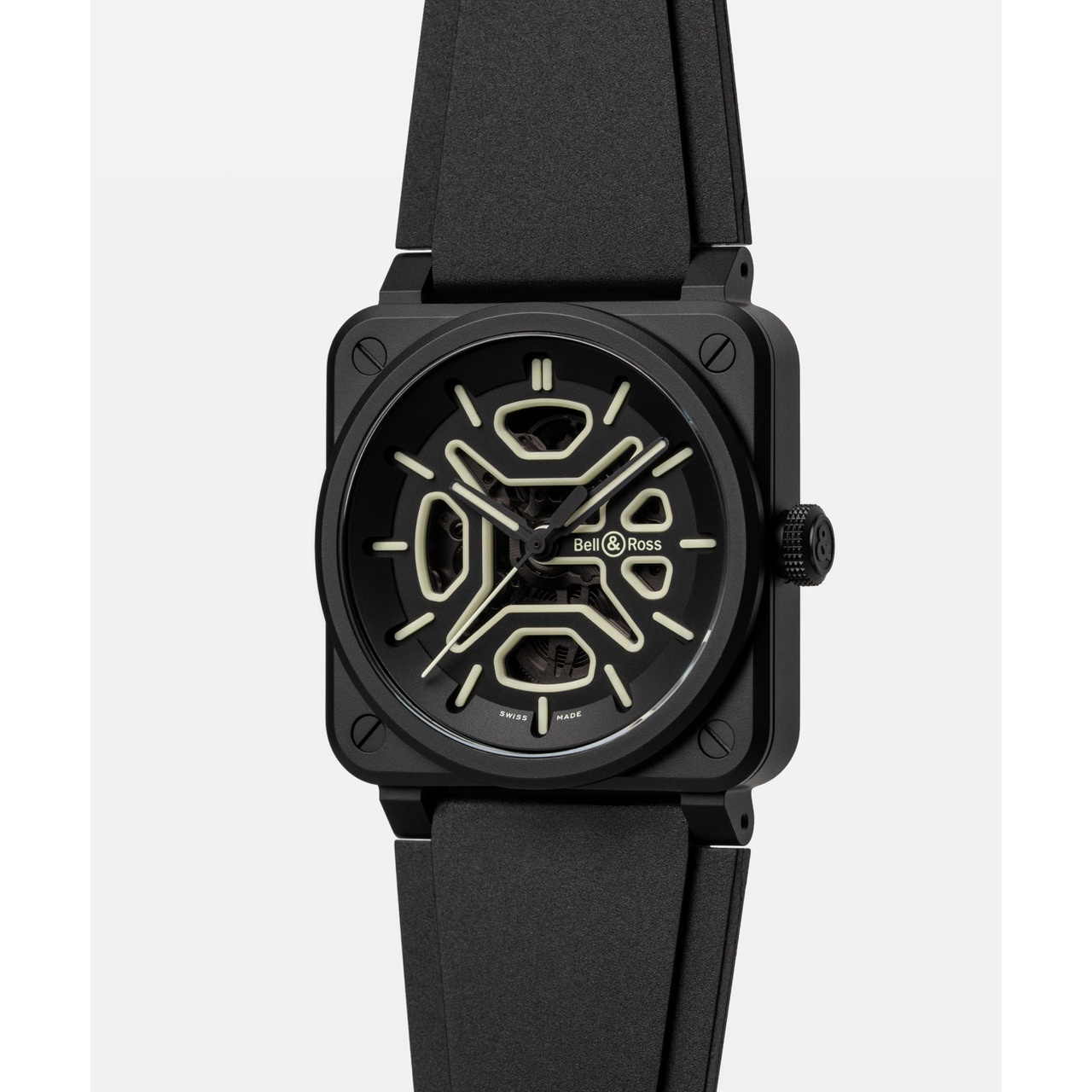 Bell & Ross BR-03 スケルトン ラム セラミック BR03A-LM-SKCE/SRB