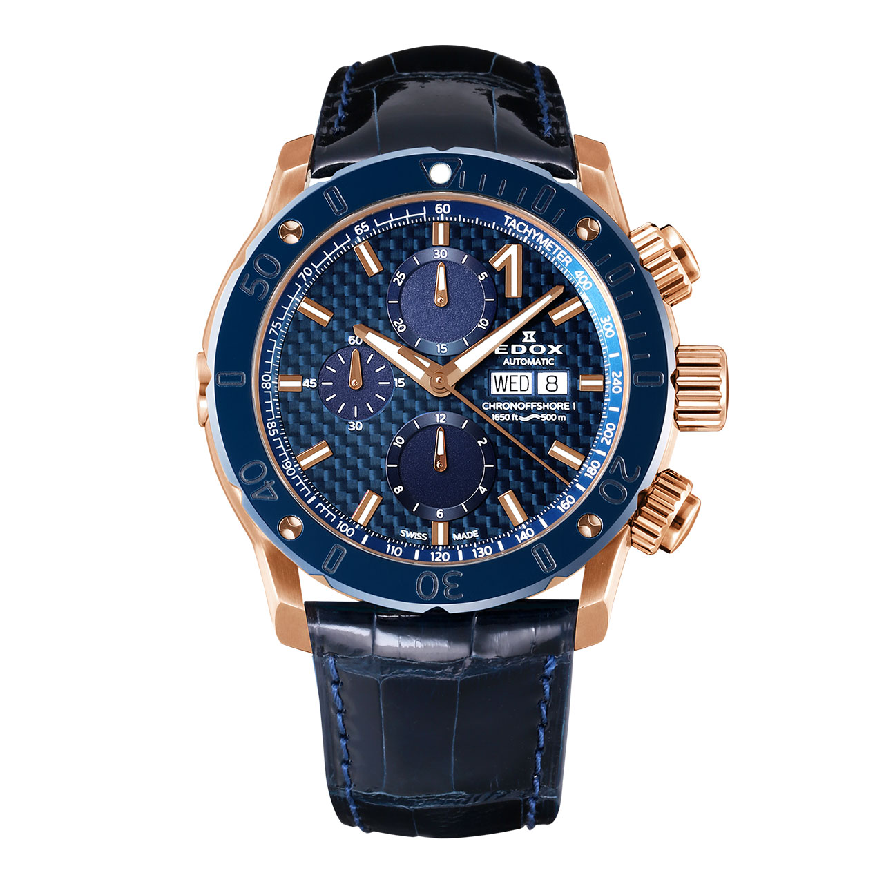 EDOX クロノオフショア1 クロノグラフ オートマチック 01122-37RBU3-BUIR3-L