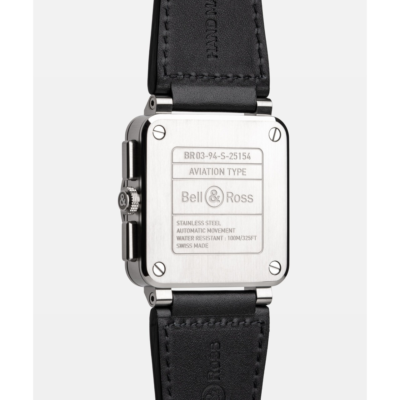 Bell & Ross BR-03 クロノ ブラック スチール BR0394-BLC-ST/SCA
