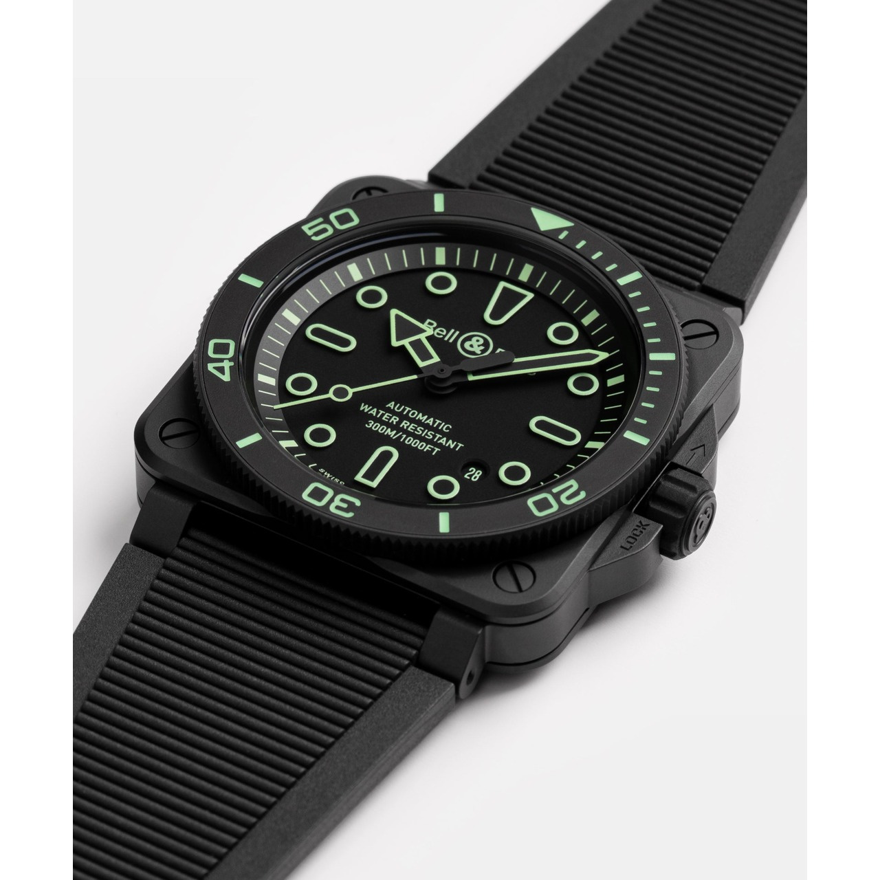 Bell & Ross BR-03 ダイバー ラム アウトライン BR03A-D-OL-CE/SRB