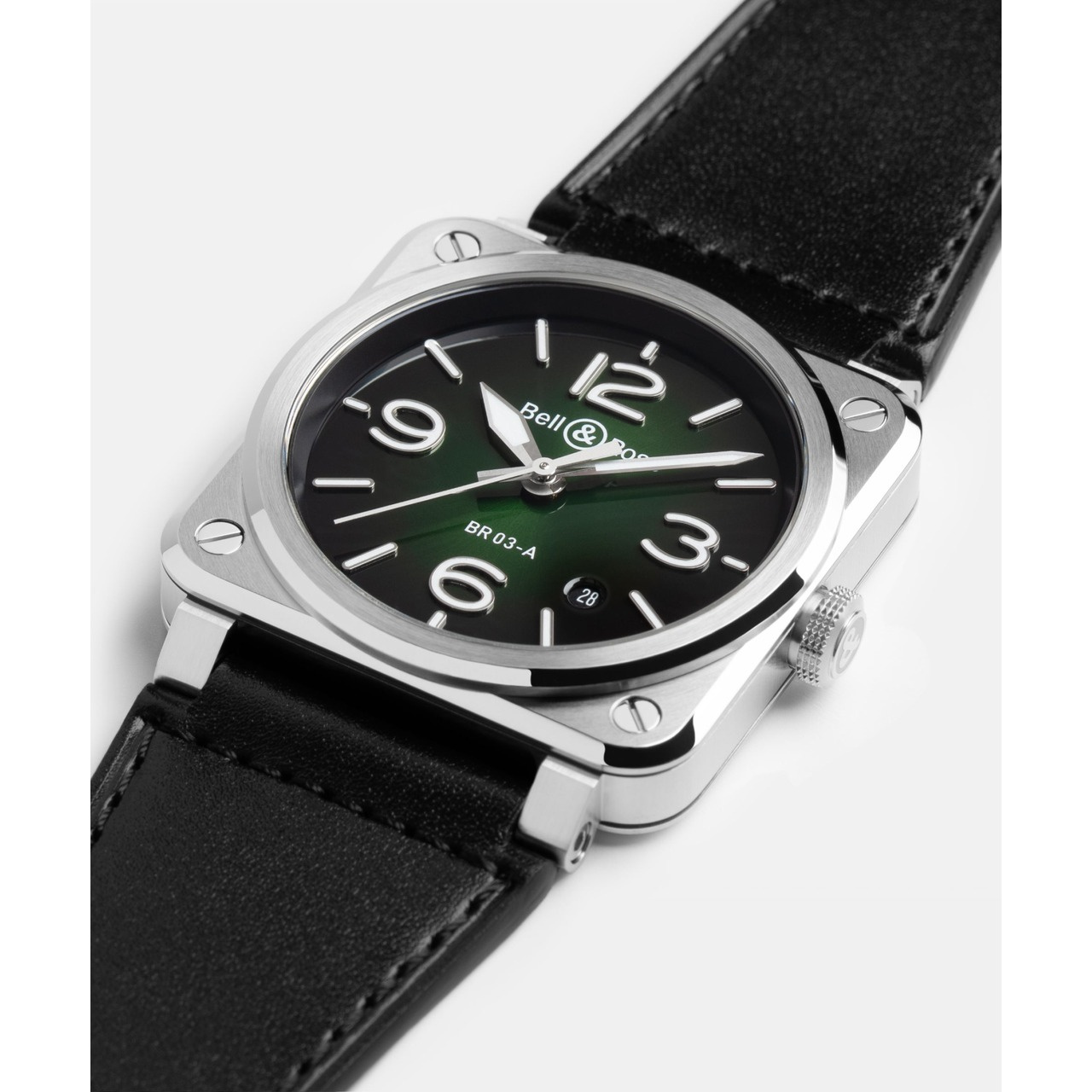 Bell & Ross BR-03 グリーン スチール BR03A-GN-ST/SCA