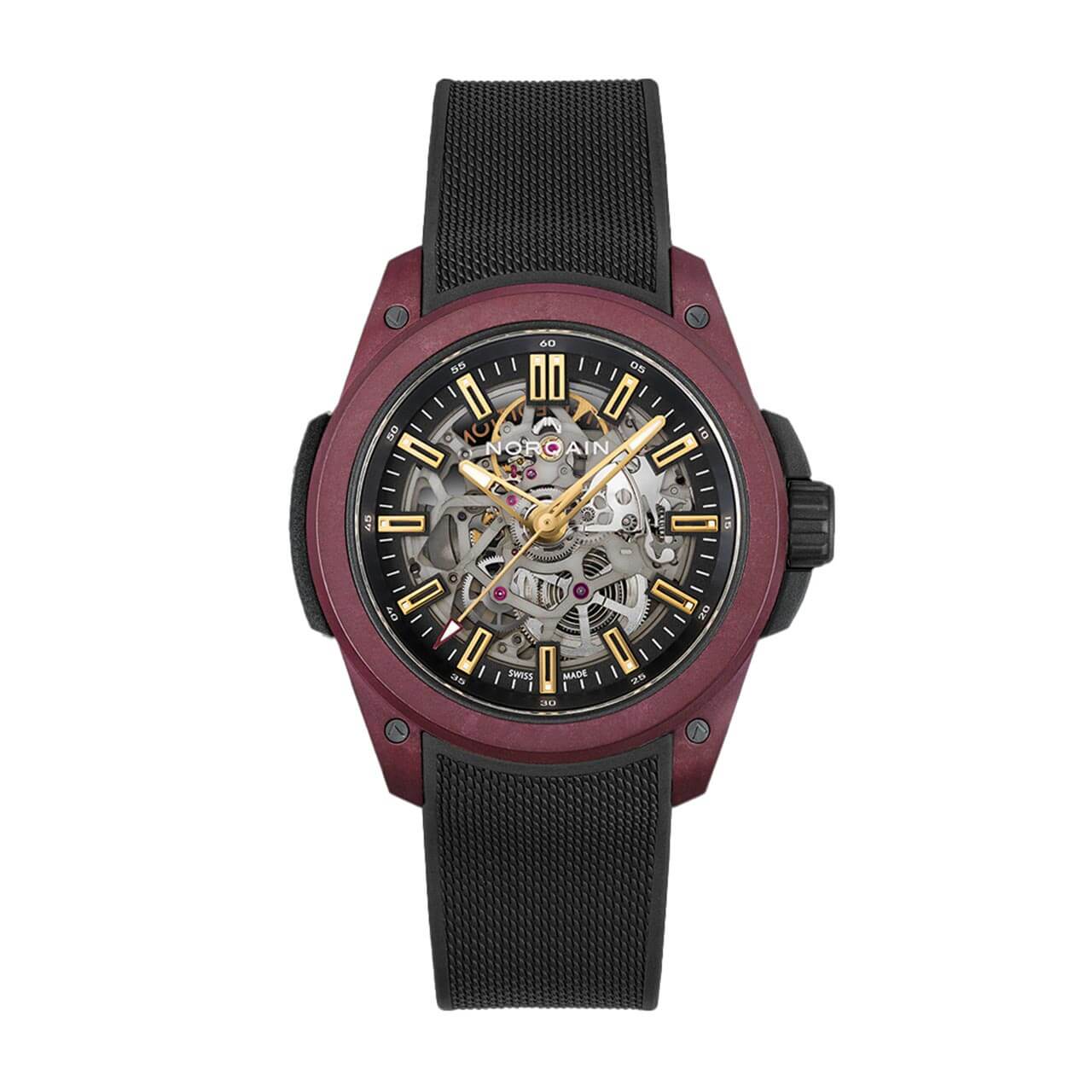 ワイルドワン スケルトン 42MM バーガンディ LIMITED EDITION
