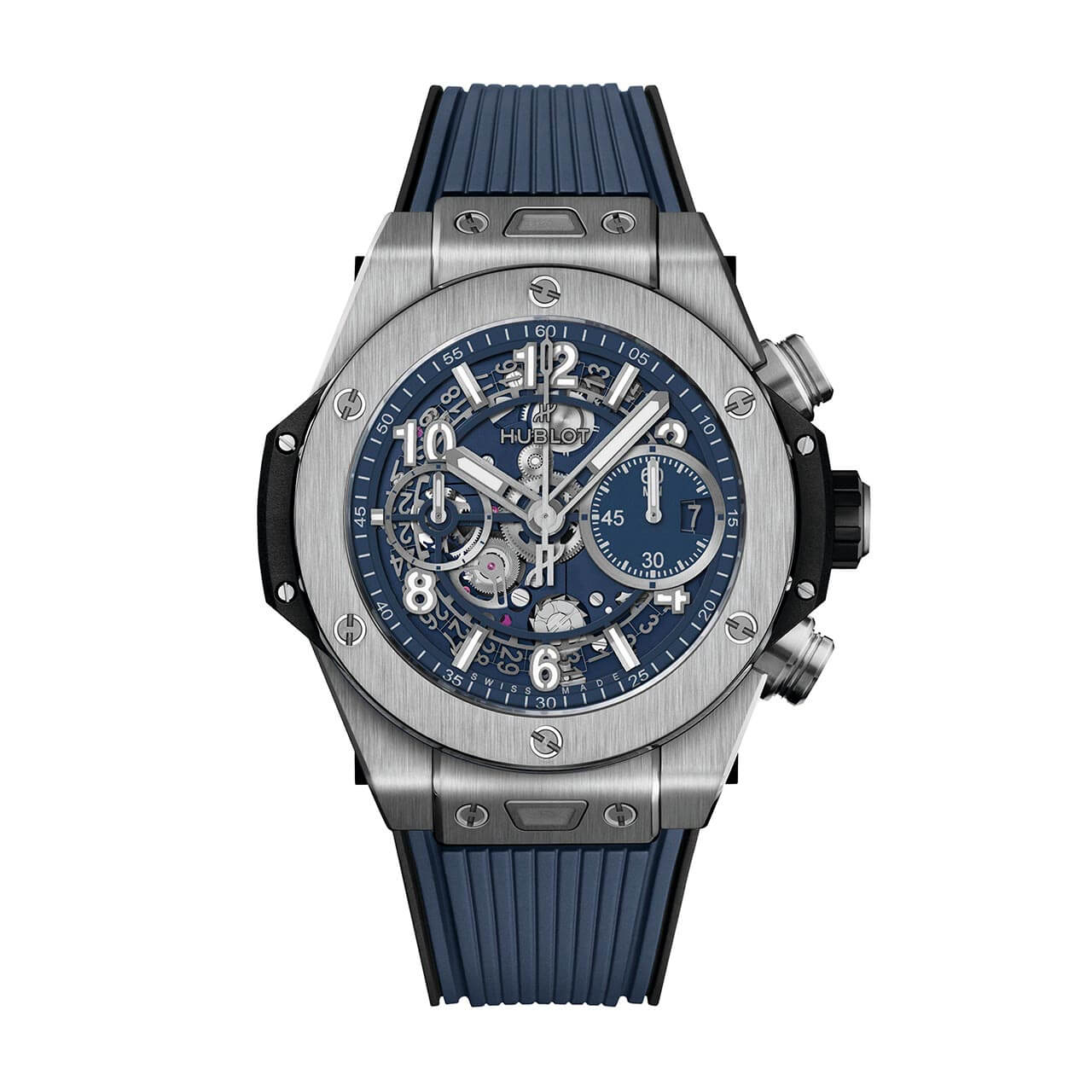 HUBLOT ビッグ・バン ウニコ チタニウム ブルー 441.NX.5171.RX