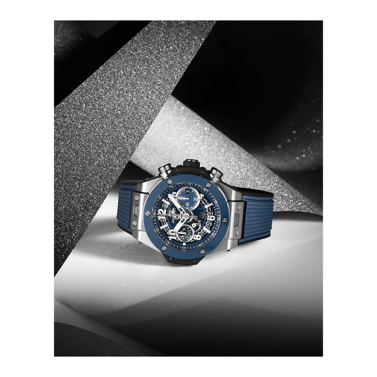 HUBLOT ビッグ・バン ウニコ チタニウム ブルーセラミック 421.NL.5170.RX