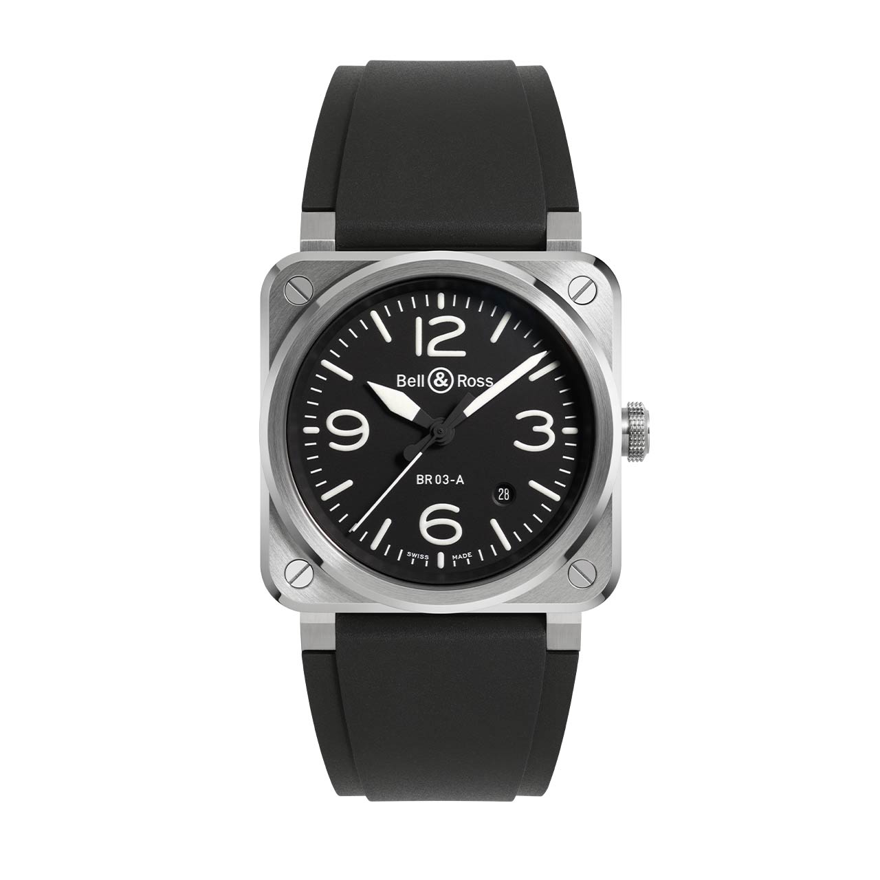 Bell & Ross BR 03 ブラックスティール BR03A-BL-ST/SRB