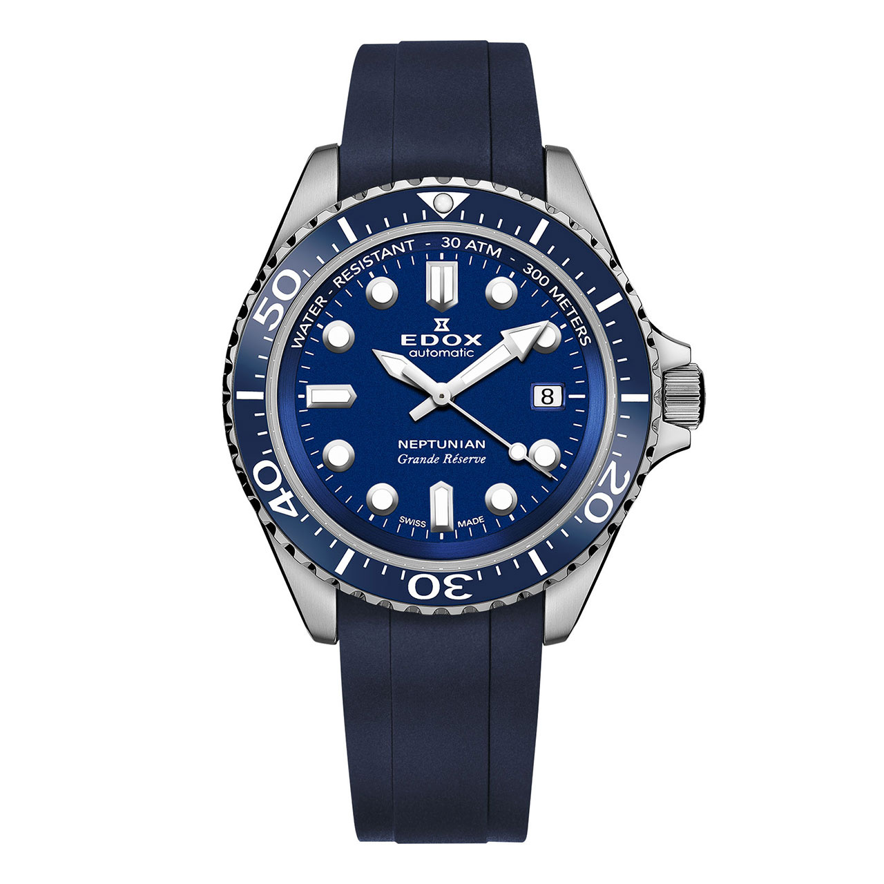 EDOX ネプチュニアン グランデ リザーブ デイト オートマティック 80801-3BUCA-BUIN