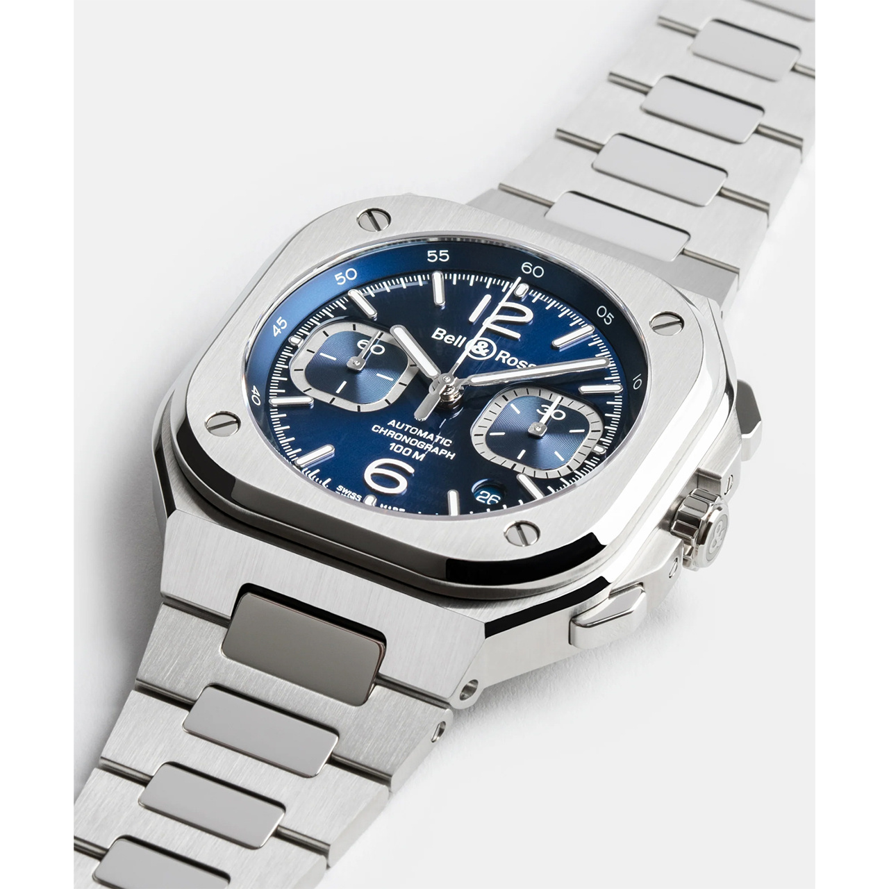 Bell & Ross BR 05 クロノ ブルー スチール BR05C-BLU-ST/SST