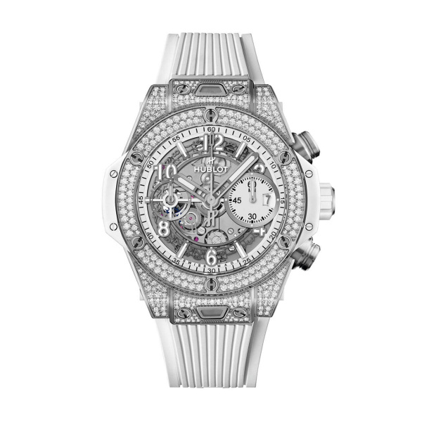 HUBLOT ビッグ・バン ウニコ チタニウム ホワイト パヴェ 441.NE.2011.RW.1704