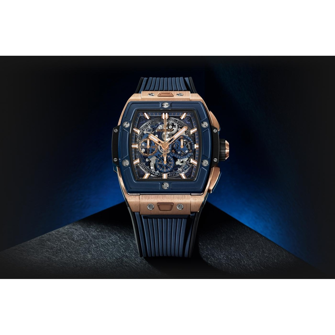 HUBLOT スピリット オブ ビッグ・バン キングゴールド ブルーセラミック 42mm 642.OL.7180.RX