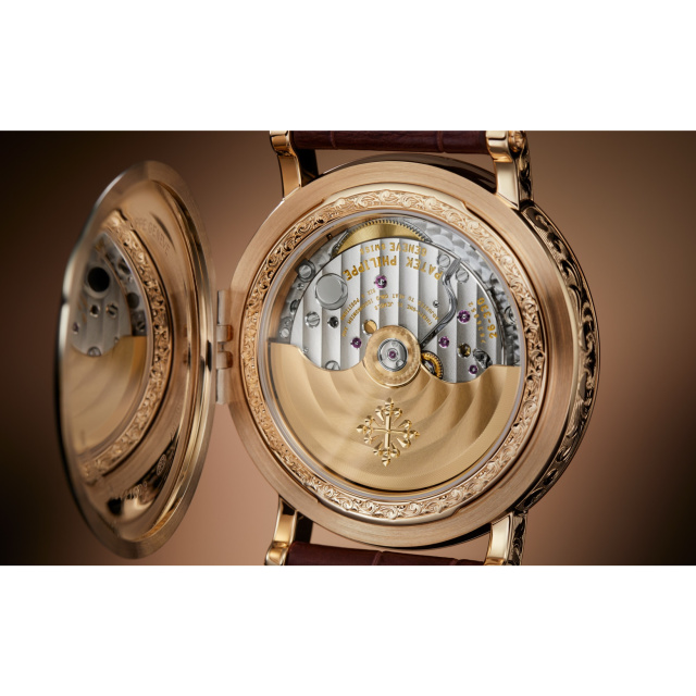 PATEK PHILIPPE レトログラード日付表示針付永久カレンダー, 希少なハンドクラフト 5160/500R-001