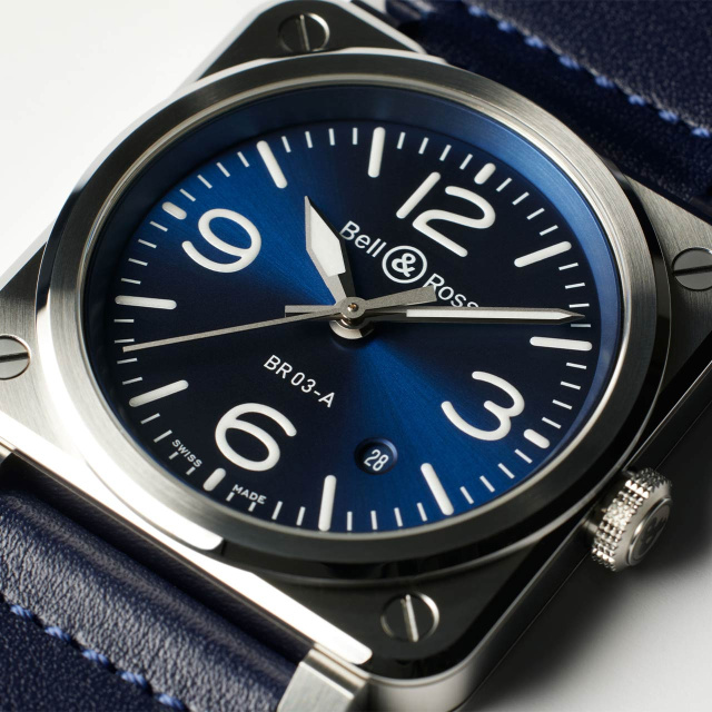 Bell & Ross BR 03 ブルースティール BR03A-BLU-ST/SCA