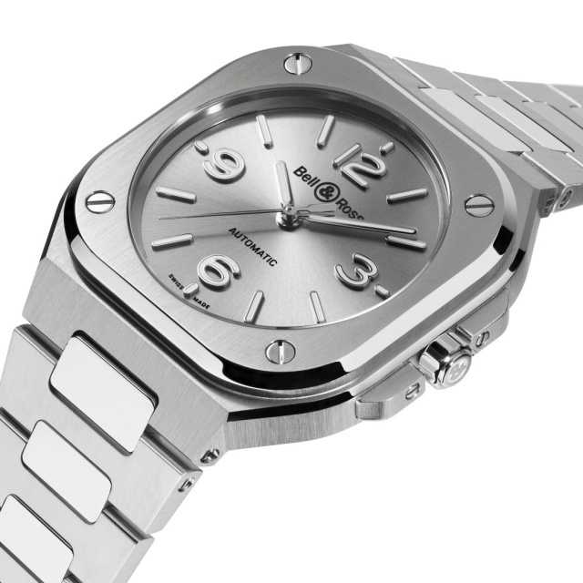 Bell & Ross BR-05 36 mm グレー スティール BR05A-S-GR-ST/SST