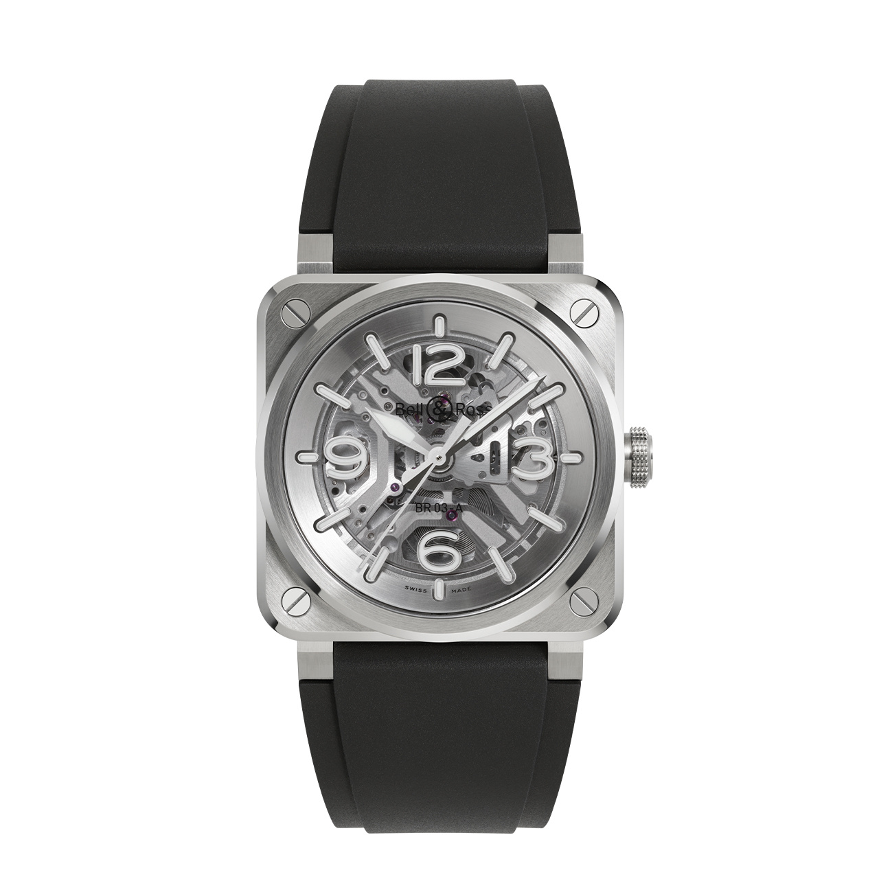 Bell & Ross BR-03 スケルトン スチール BR03A-BL-SKST/SRB