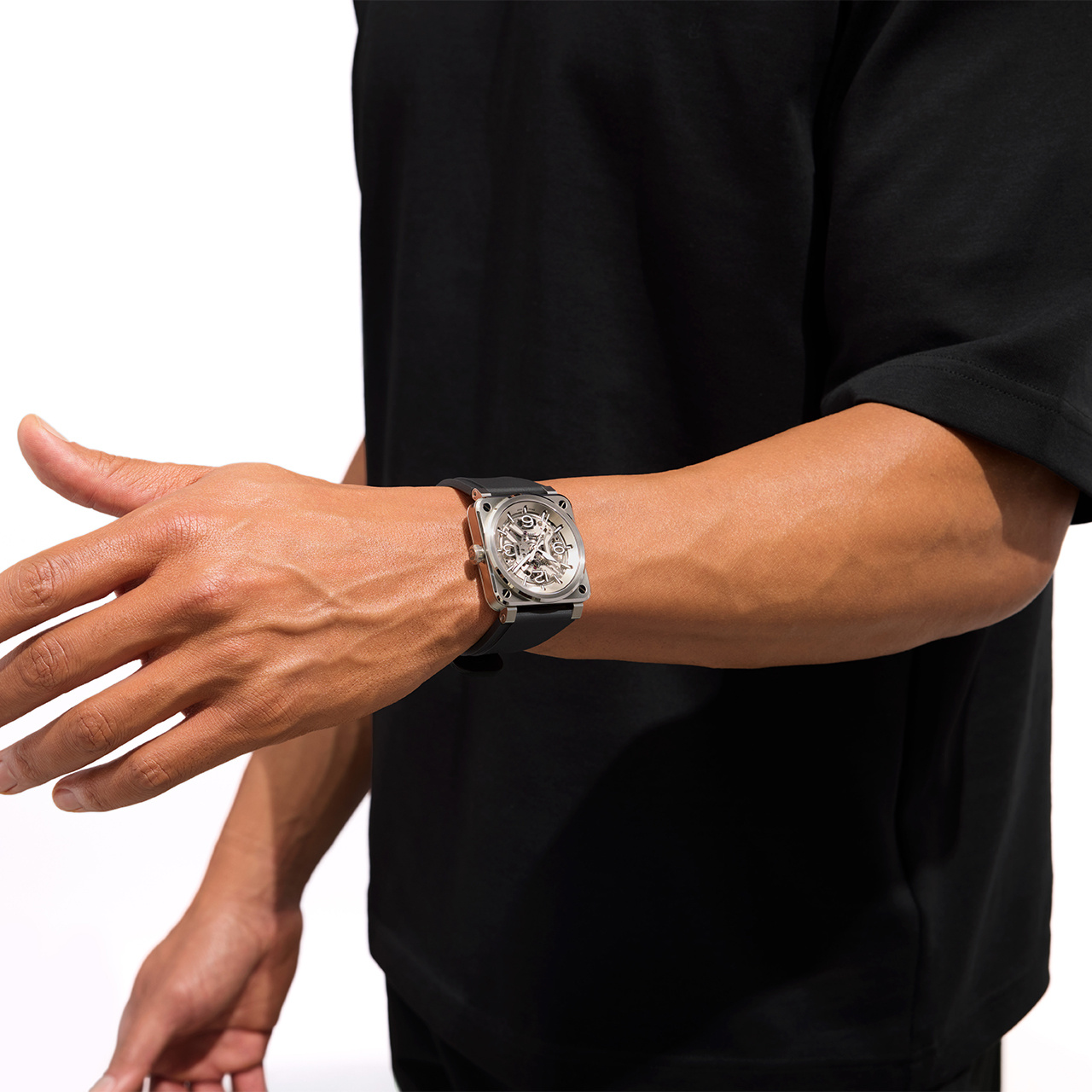 Bell & Ross BR-03 スケルトン スチール BR03A-BL-SKST/SRB