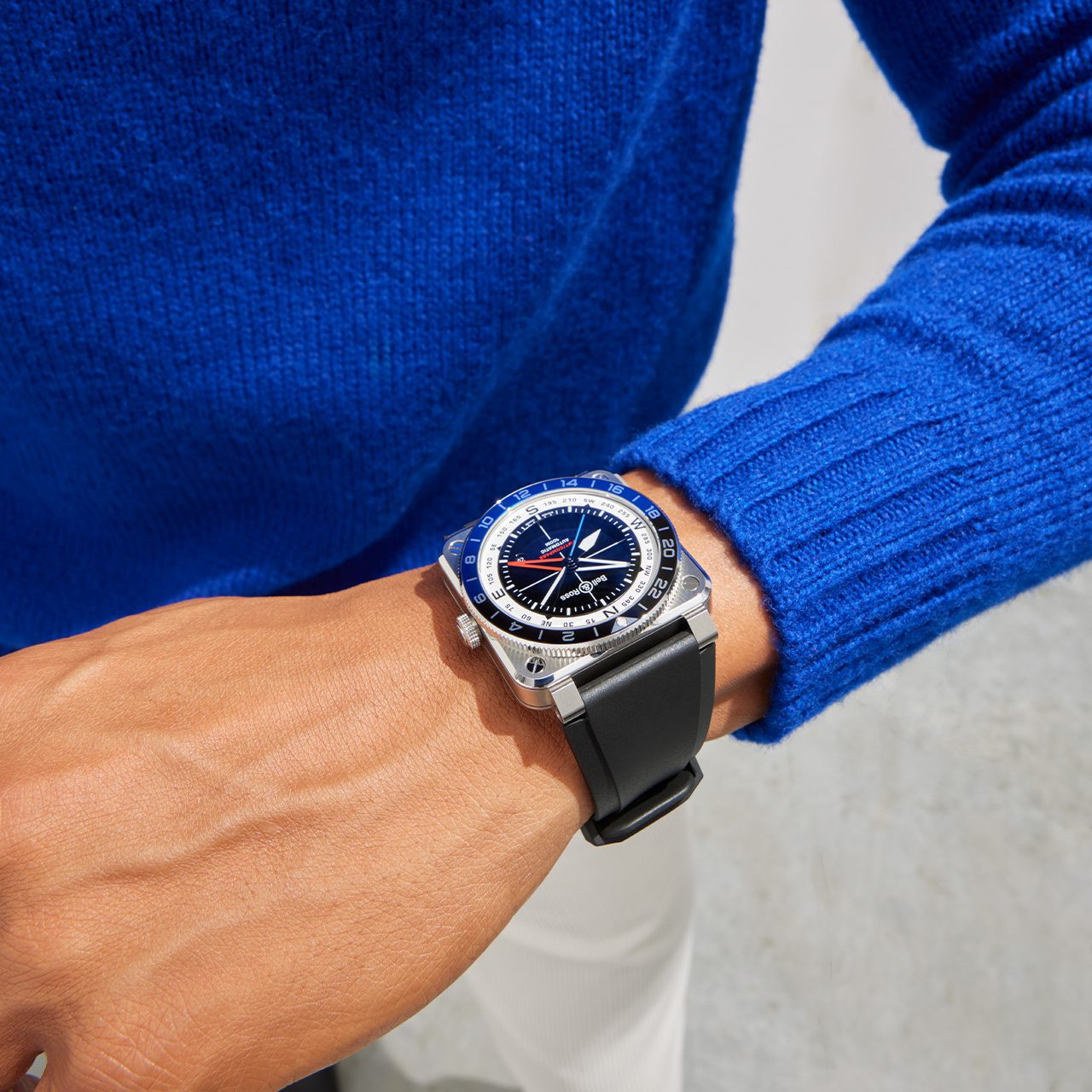 Bell & Ross BR-03 GMT コンパス BR0393-COM-ST/SRB