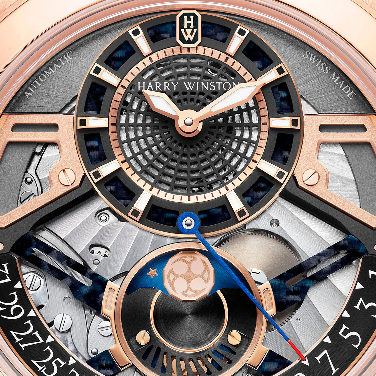 HARRY WINSTON オーシャン ムーンフェイズ オートマティック 42mm OCEAMP42RR001