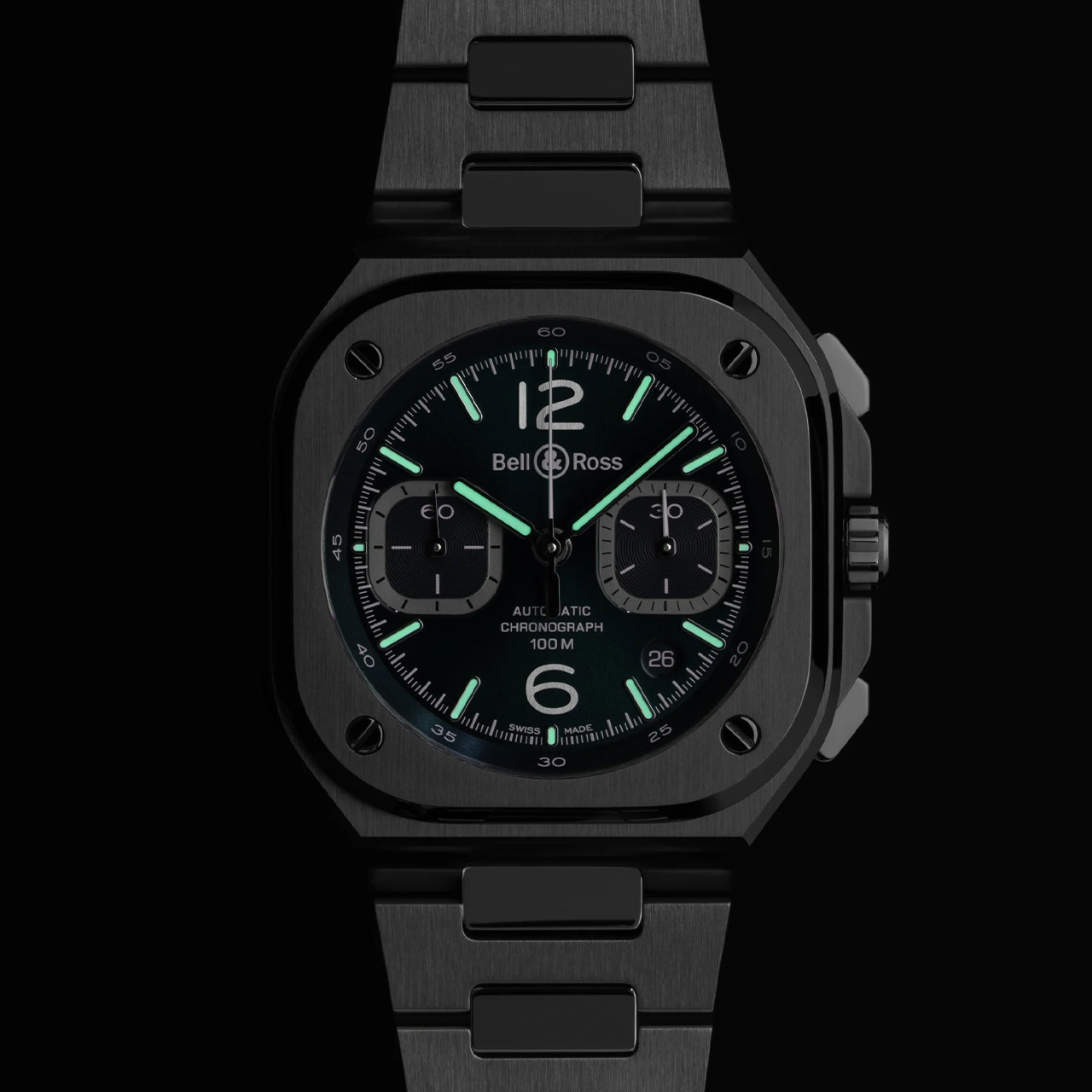 Bell & Ross BR 05 クロノ ブルー スチール BR05C-BLU-ST/SST
