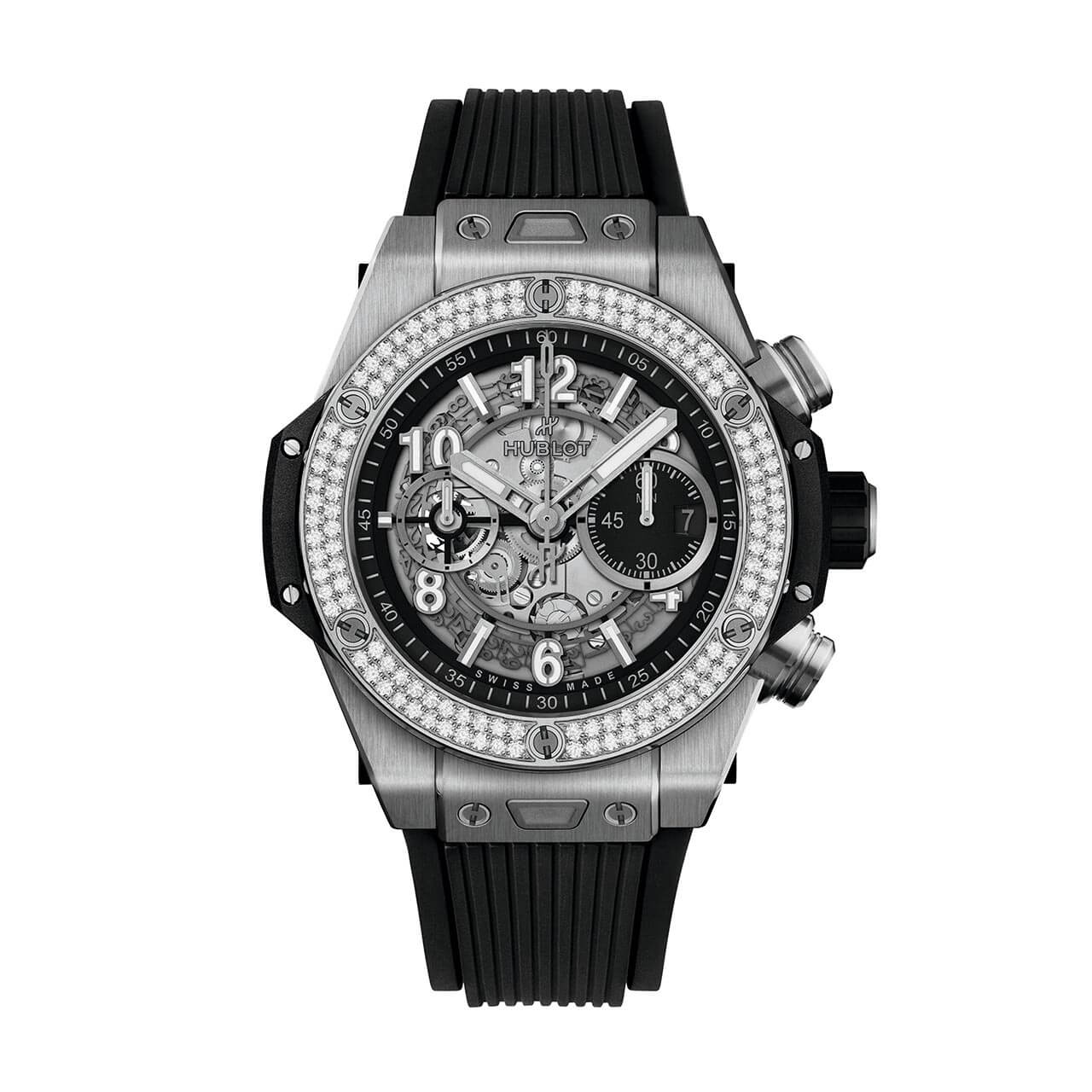 HUBLOT ビッグ・バン ウニコ チタニウム ダイヤモンド 421.NX.1170.RX.1104