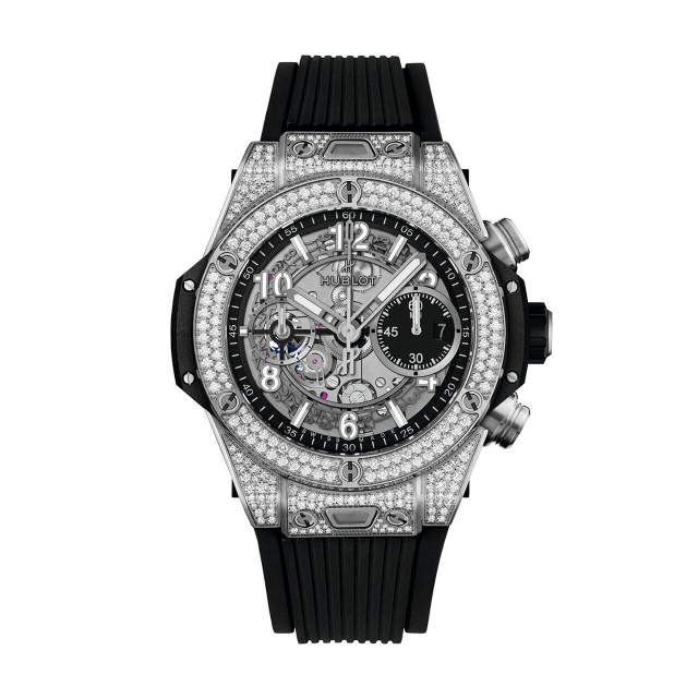 HUBLOT ビッグ・バン ウニコ チタニウム パヴェ 441.NX.1171.RX.1704