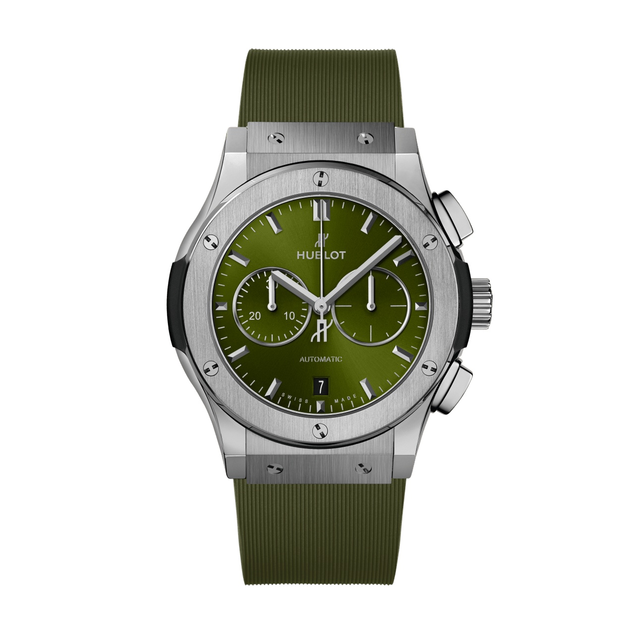 クラシック・フュージョン クロノグラフ チタニウム グリーン 42mm BY HUBLOT クラシック・フュージョン クロノグラフ チタニウム グリーン 42mm バイ ウブロ