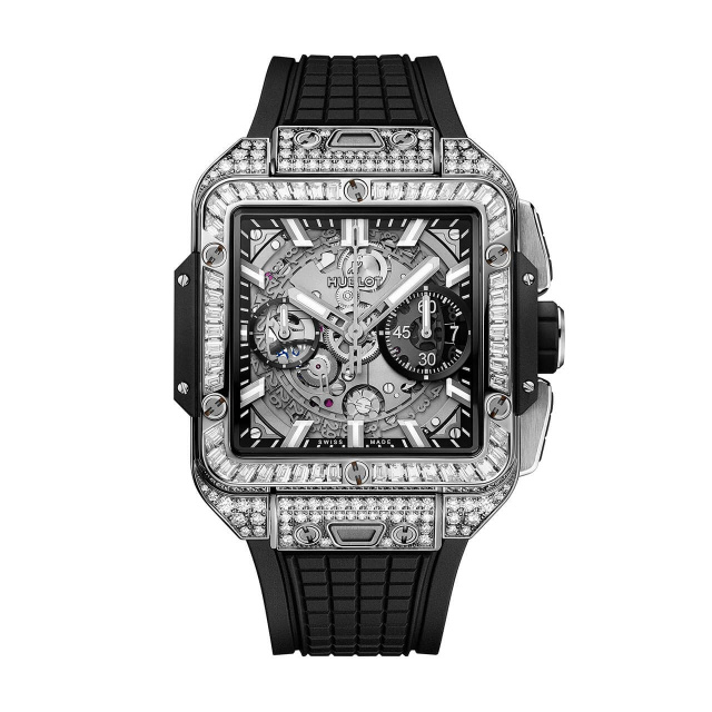 HUBLOT スクエア・バン ウニコ チタニウム ジュエリー 821.NX.0170.RX.0904