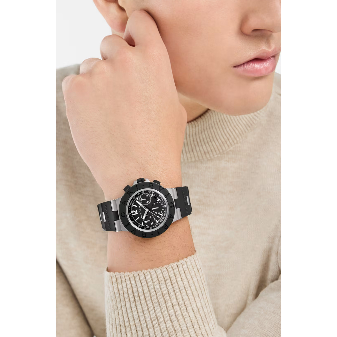 BVLGARI ブルガリ チタニオ クロノグラフ ウォッチ 104299