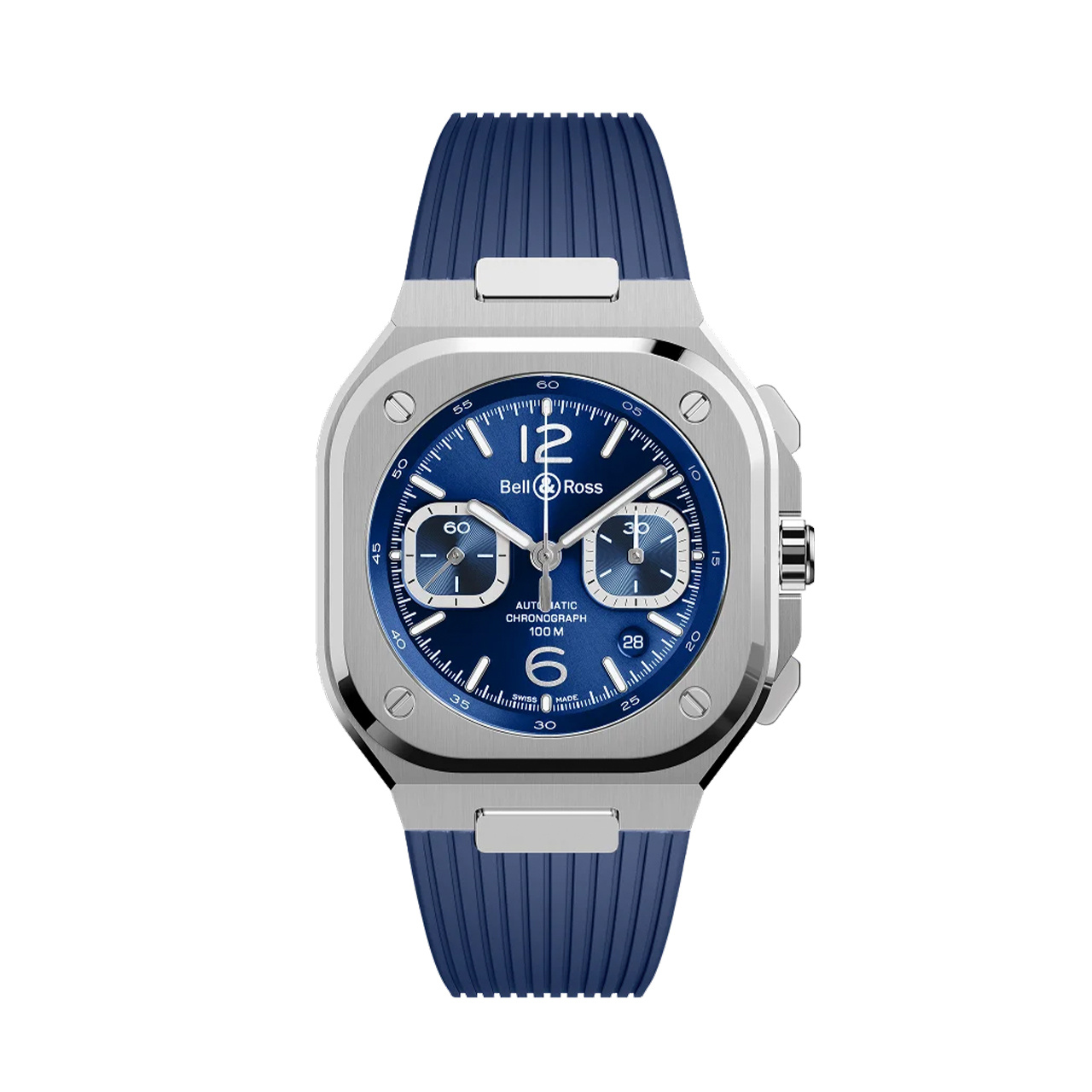 Bell & Ross BR 05 クロノ ブルー スチール BR05C-BLU-ST/SRB