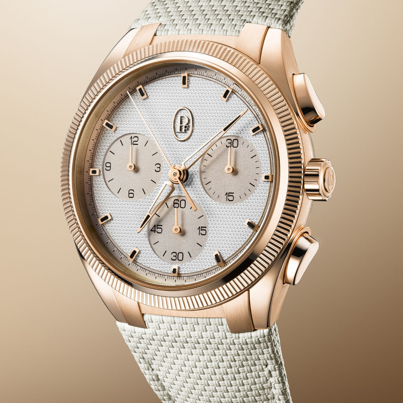PARMIGIANI FLEURIER トンダ PF スポーツ クロノグラフ ノーデイト ローズゴールド シルバーサンドストーン COSC PFC931-2020021-400182