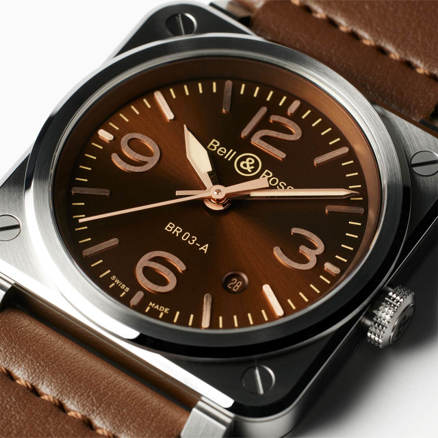 Bell & Ross BR 03 ゴールデンヘリテージ BR03A-GH-ST/SCA
