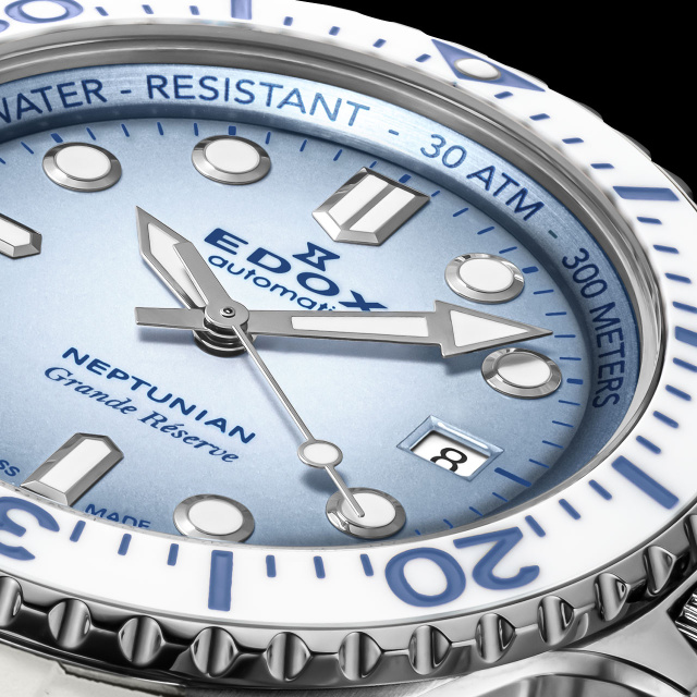 EDOX ネプチュニアン グランデ リザーブ デイト オートマティック 80801-3BBUCA-BUCDN