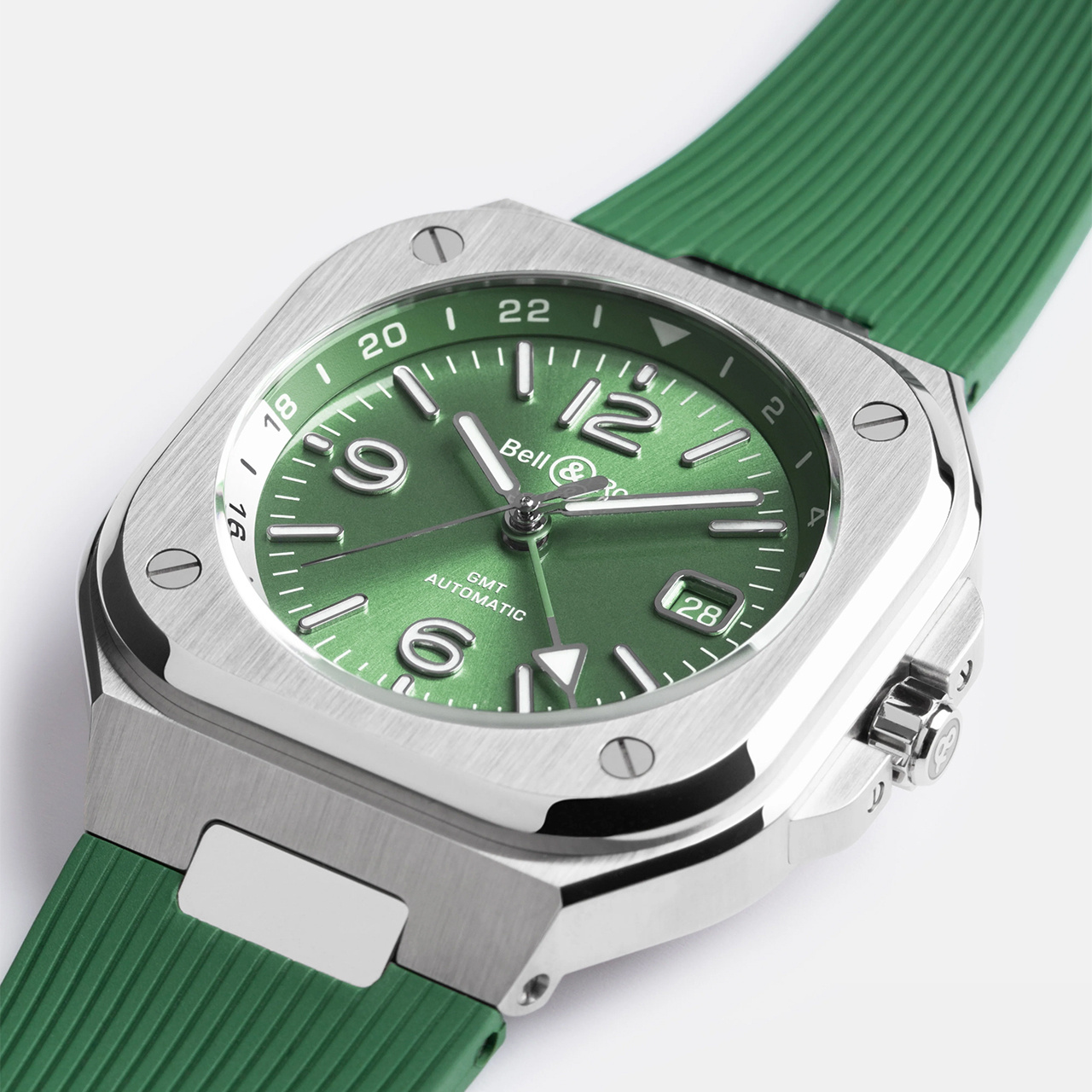 Bell & Ross BR-05 GMT グリーン スティール BR05G-GN-ST/SRB